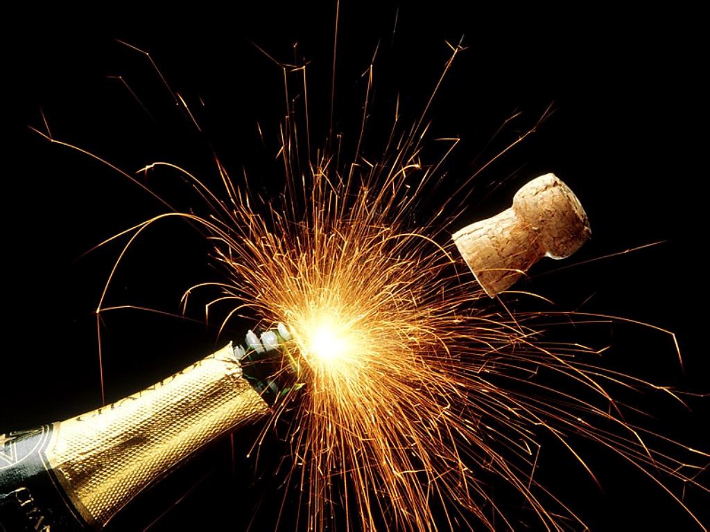 champagne vuurwerk